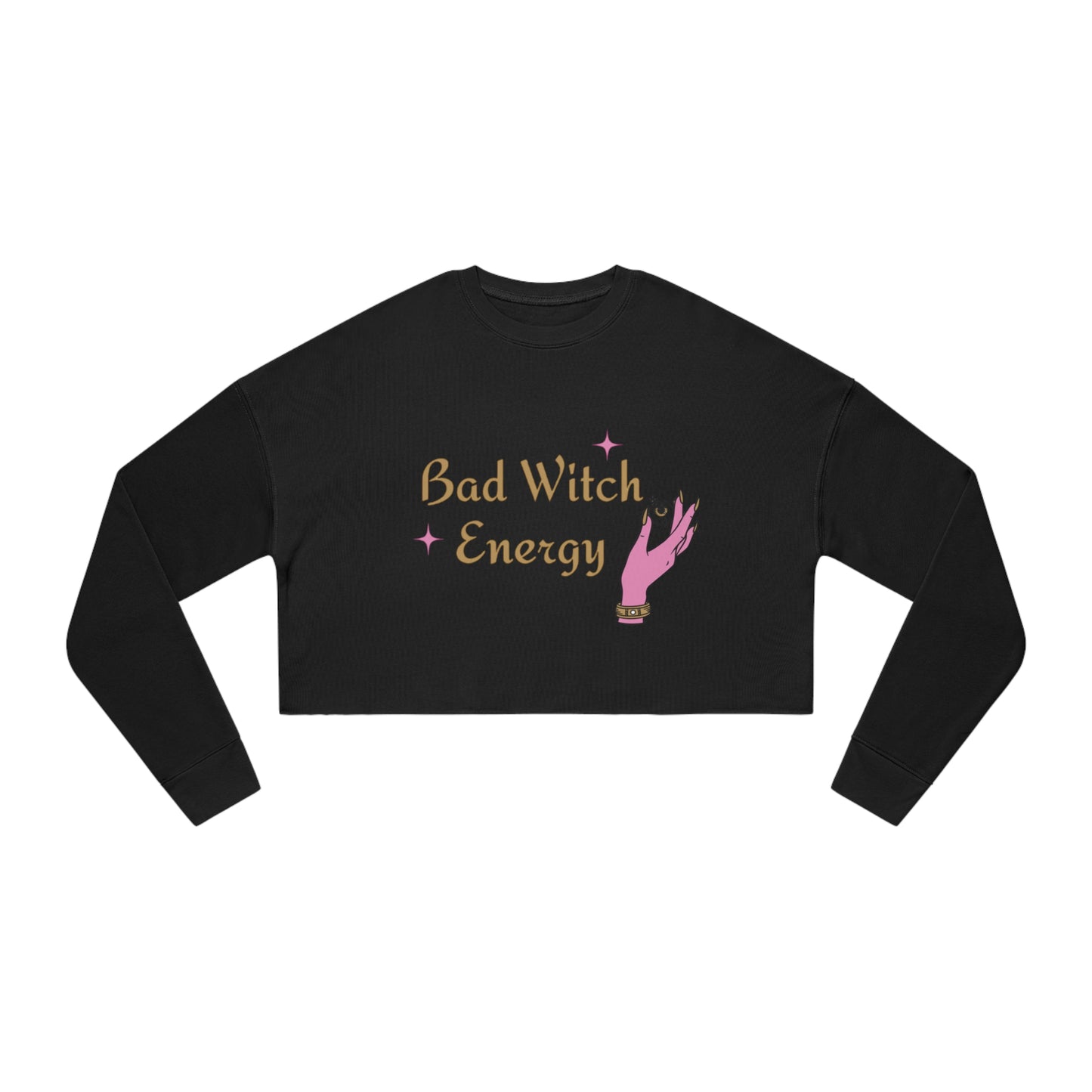 Bad witch energy crop sweatshirt