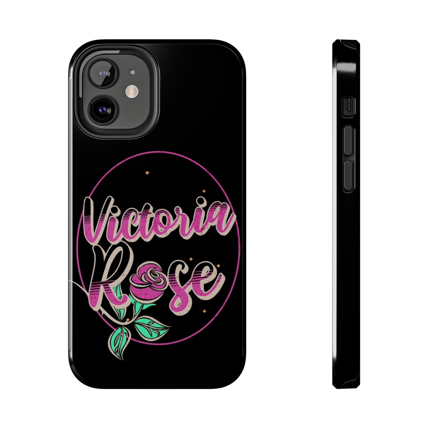 Victoria Rose Phone Case (Black)