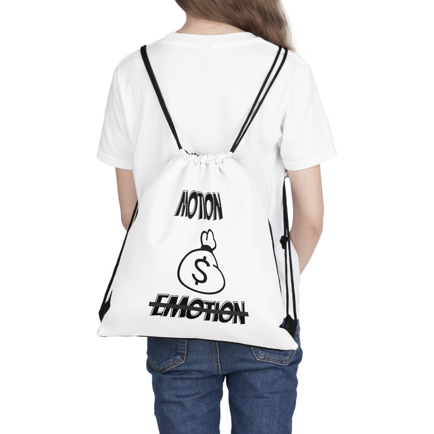 Motion No Emotion Drawstring Bag