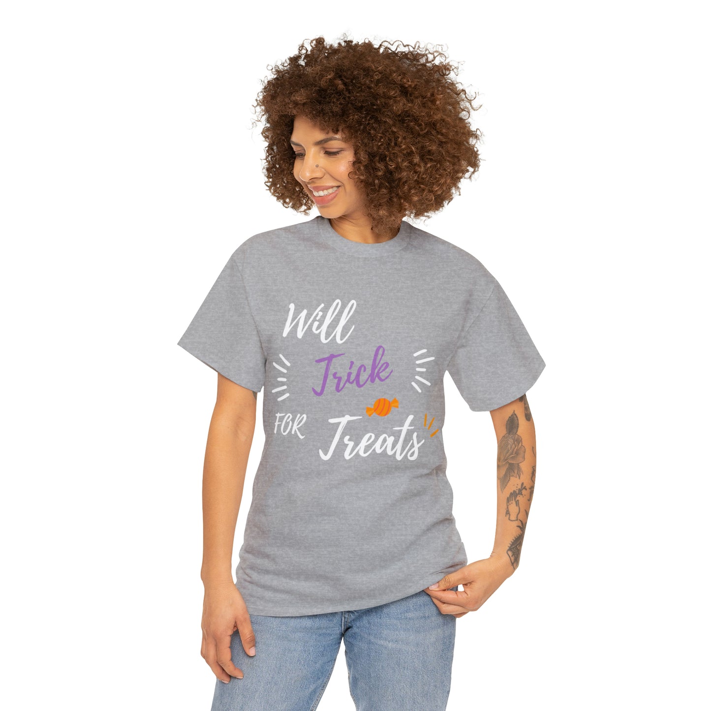 Trick for treats unisex Heavy Cotton Tee