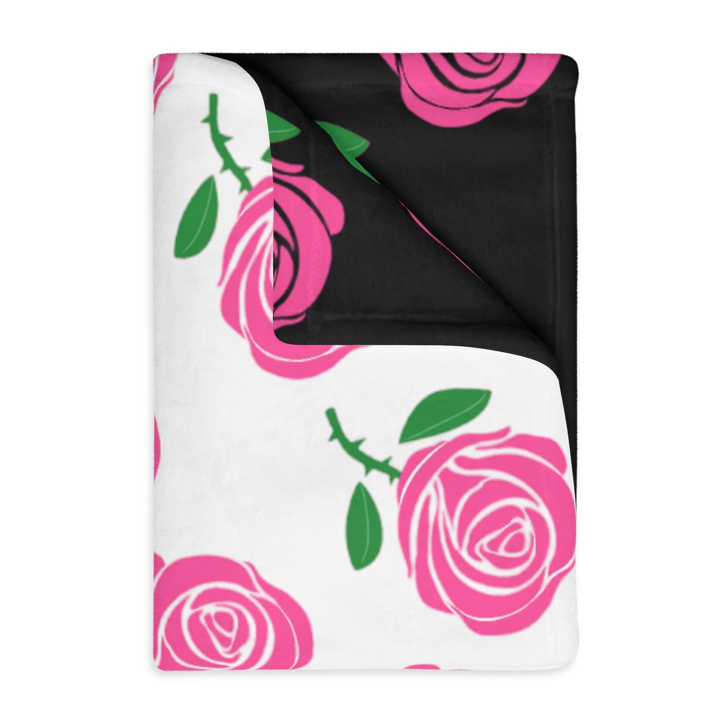 Victoria Rose (Roses everywhere) Velveteen Blanket (Two-sided print)