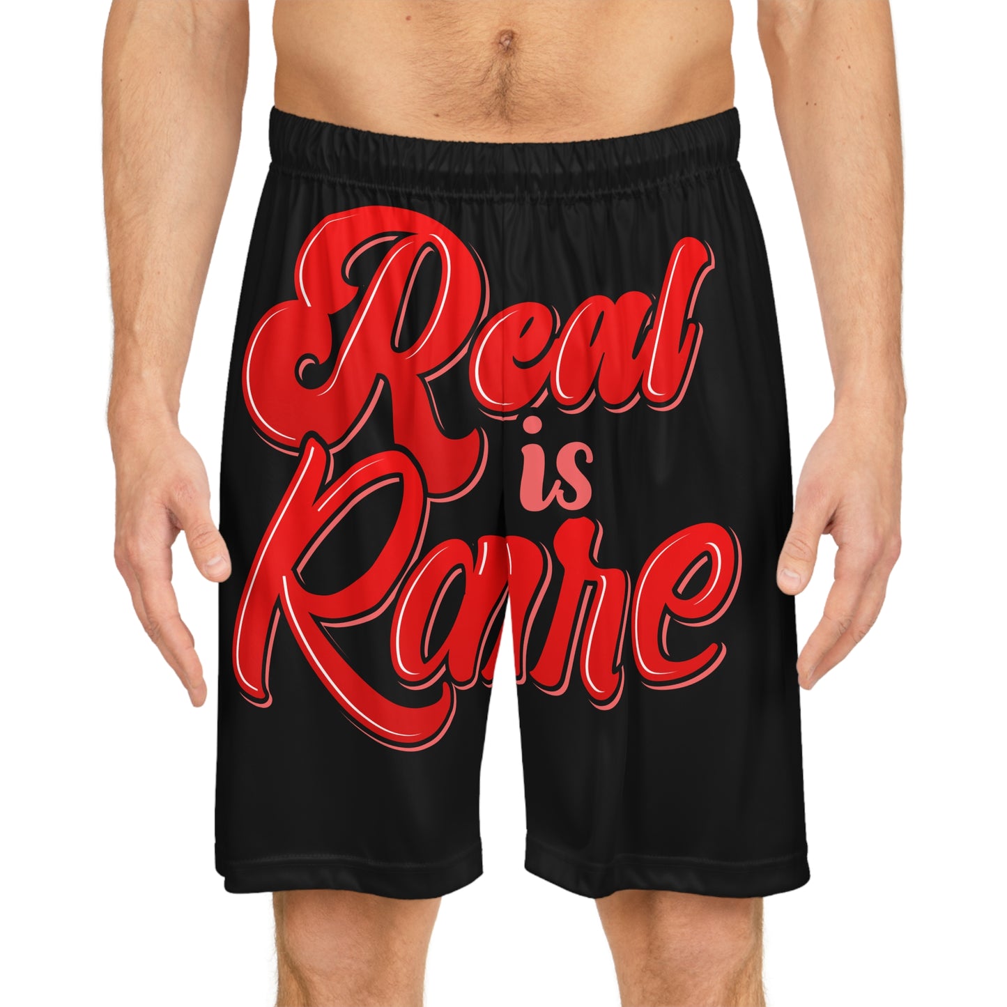 Real is rare Basketball Shorts