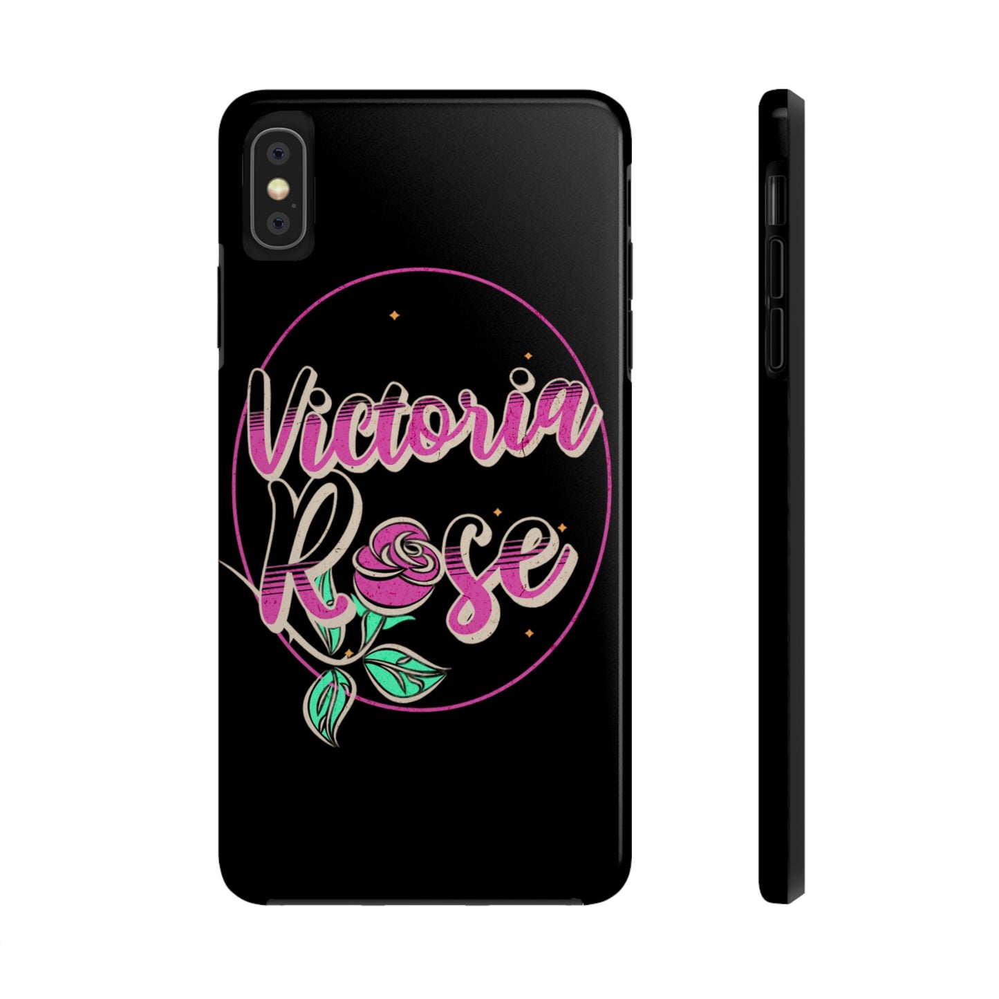 Victoria Rose Phone Case (Black)