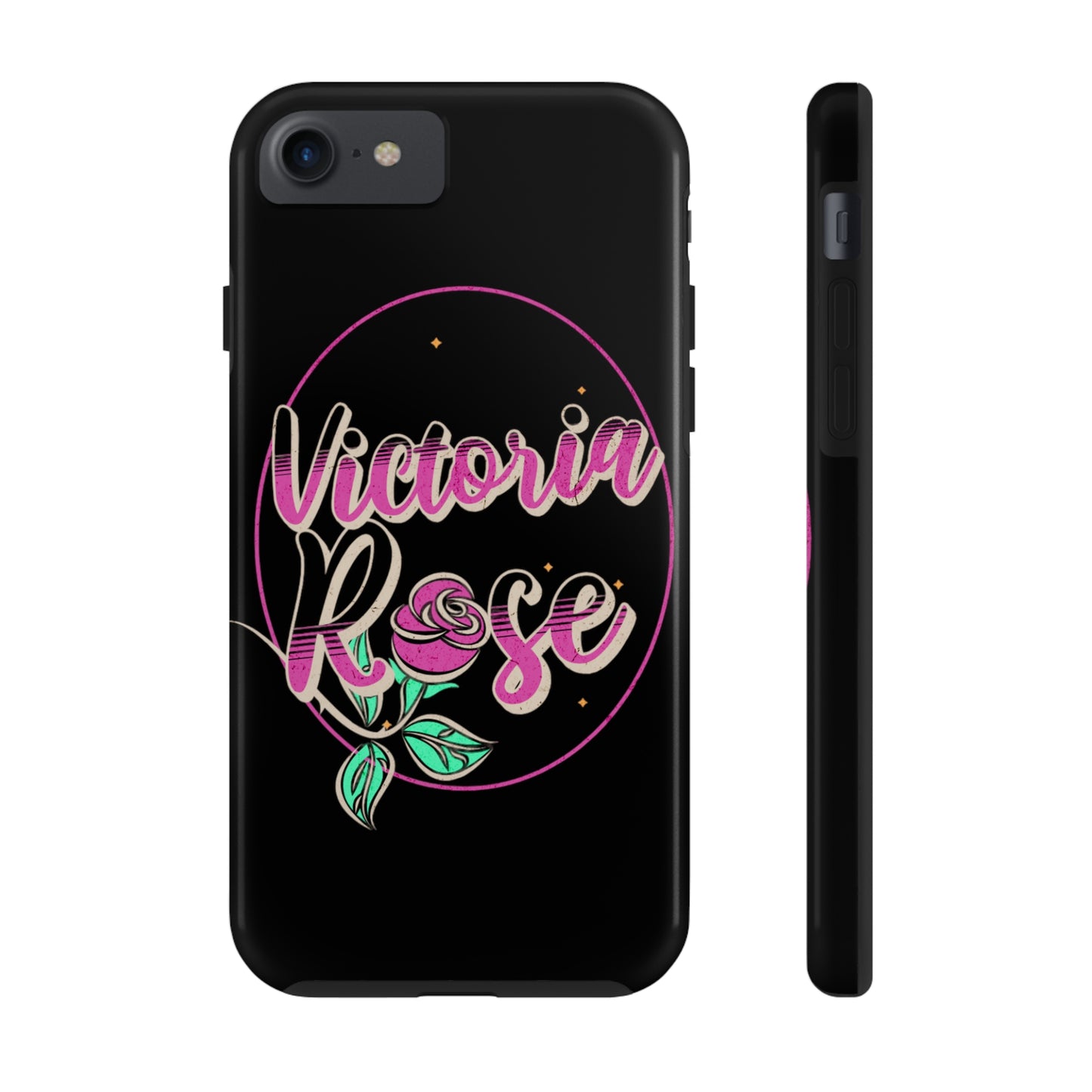 Victoria Rose Phone Case (Black)