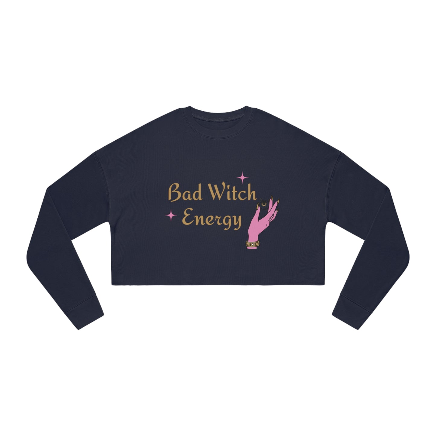 Bad witch energy crop sweatshirt
