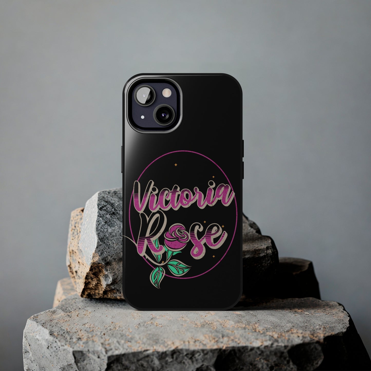 Victoria Rose Phone Case (Black)
